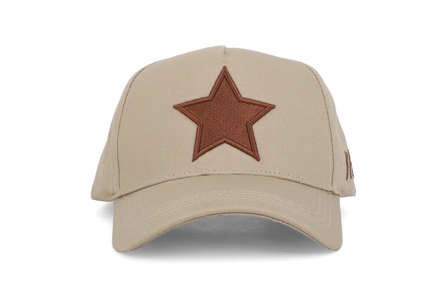 Vintage Havana Trucker Hat for Women & Men – Khaki & Brown Adjustable Cap – Embroidered Star