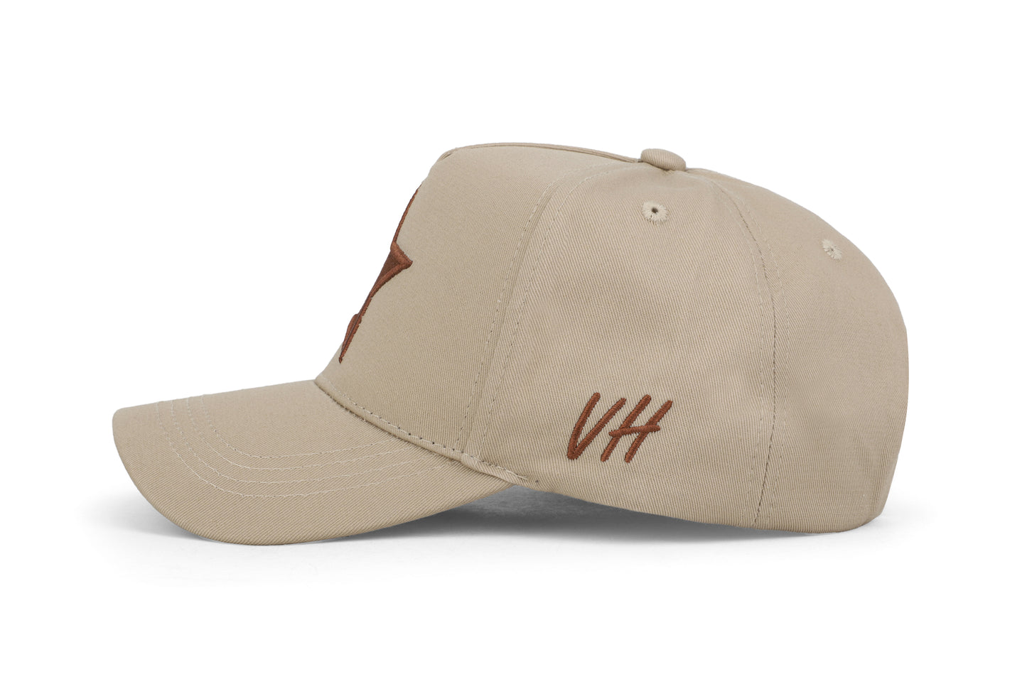Vintage Havana Trucker Hat for Women & Men – Khaki & Brown Adjustable Cap – Embroidered Star