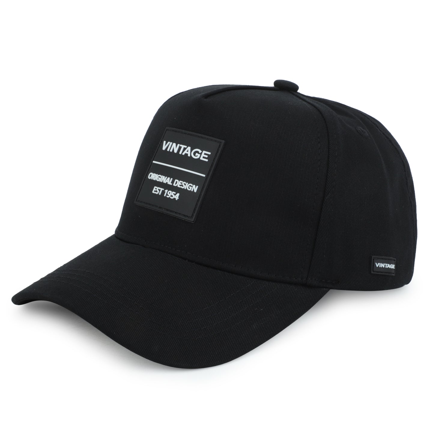 Vintage Havana Trucker Hat for Men & Women – Black Adjustable Cap – Vintage Logo Patch
