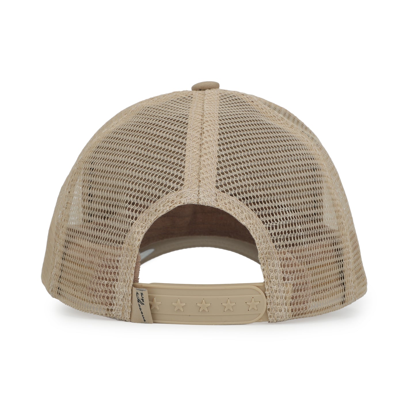 Vintage Havana Trucker Hat for Women – Khaki Mesh & Canvas Adjustable Cap with Glitter Patch & Crocodile Star