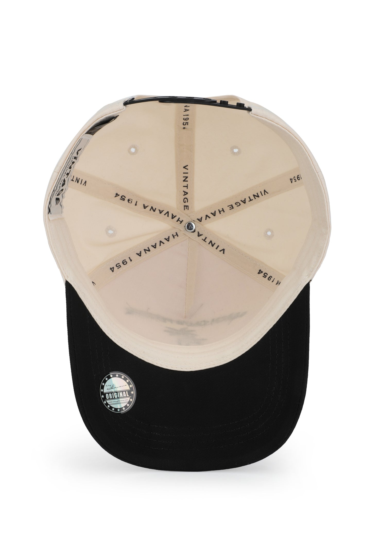 Vintage Havana Trucker Hat for Women & Men – Black & Tan Adjustable Cap – Embroidered "Beach Club Festival"