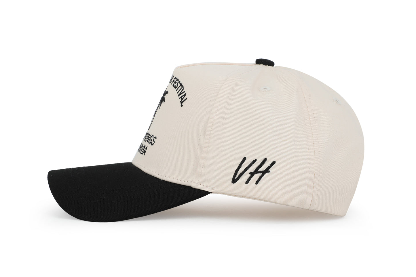 Vintage Havana Trucker Hat for Women & Men – Black & Tan Adjustable Cap – Embroidered "Beach Club Festival"