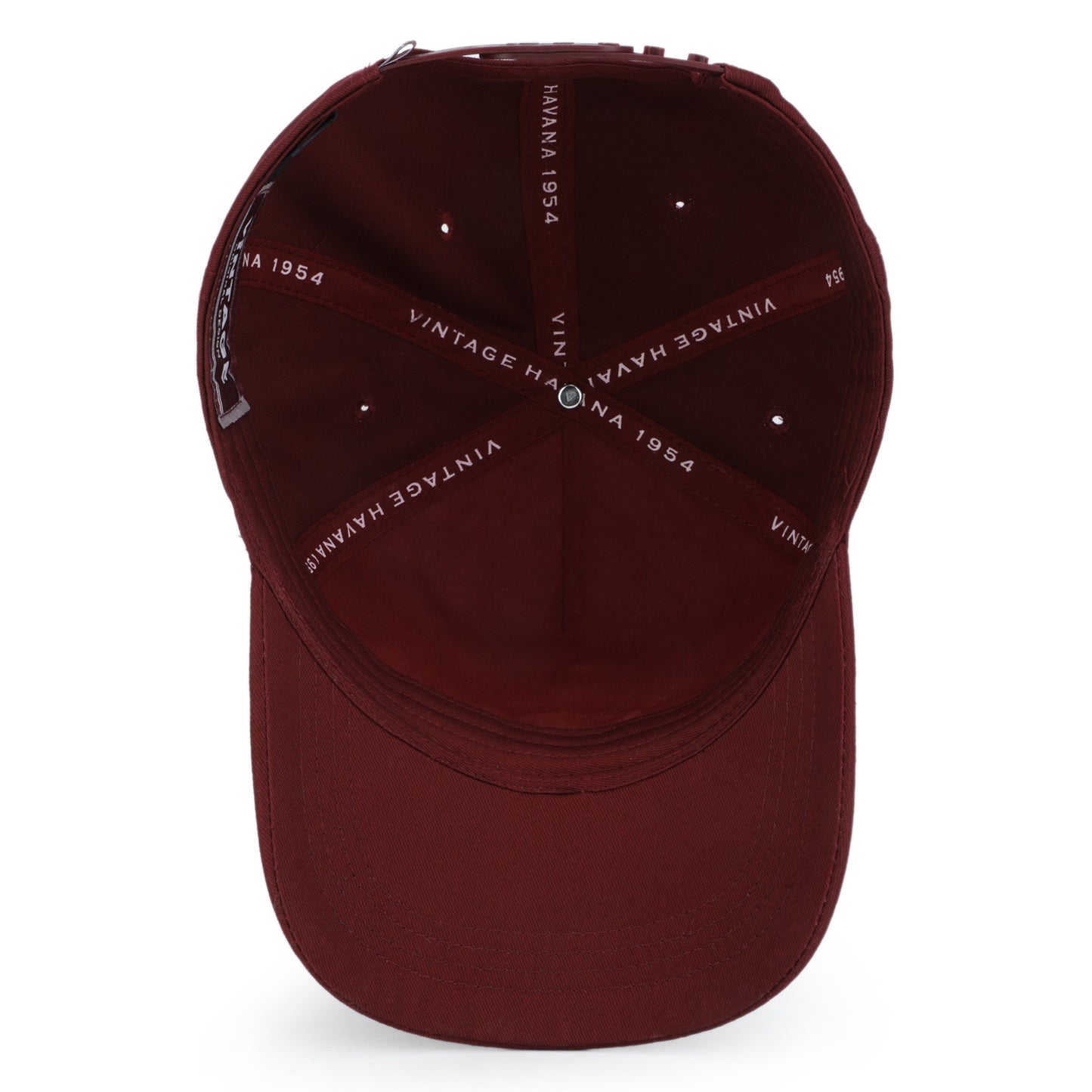 Vintage Havana Trucker Hat for Women  – Maroon Adjustable Cap – Pearl Star