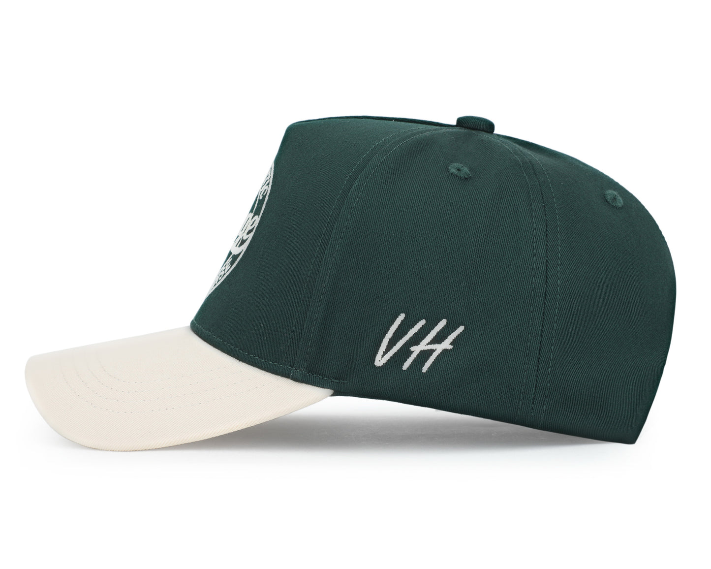 Vintage Havana Trucker Hat for Women & Men – Green & Tan Adjustable Cap – Embroidered "Authentic Vintage Merchandise"