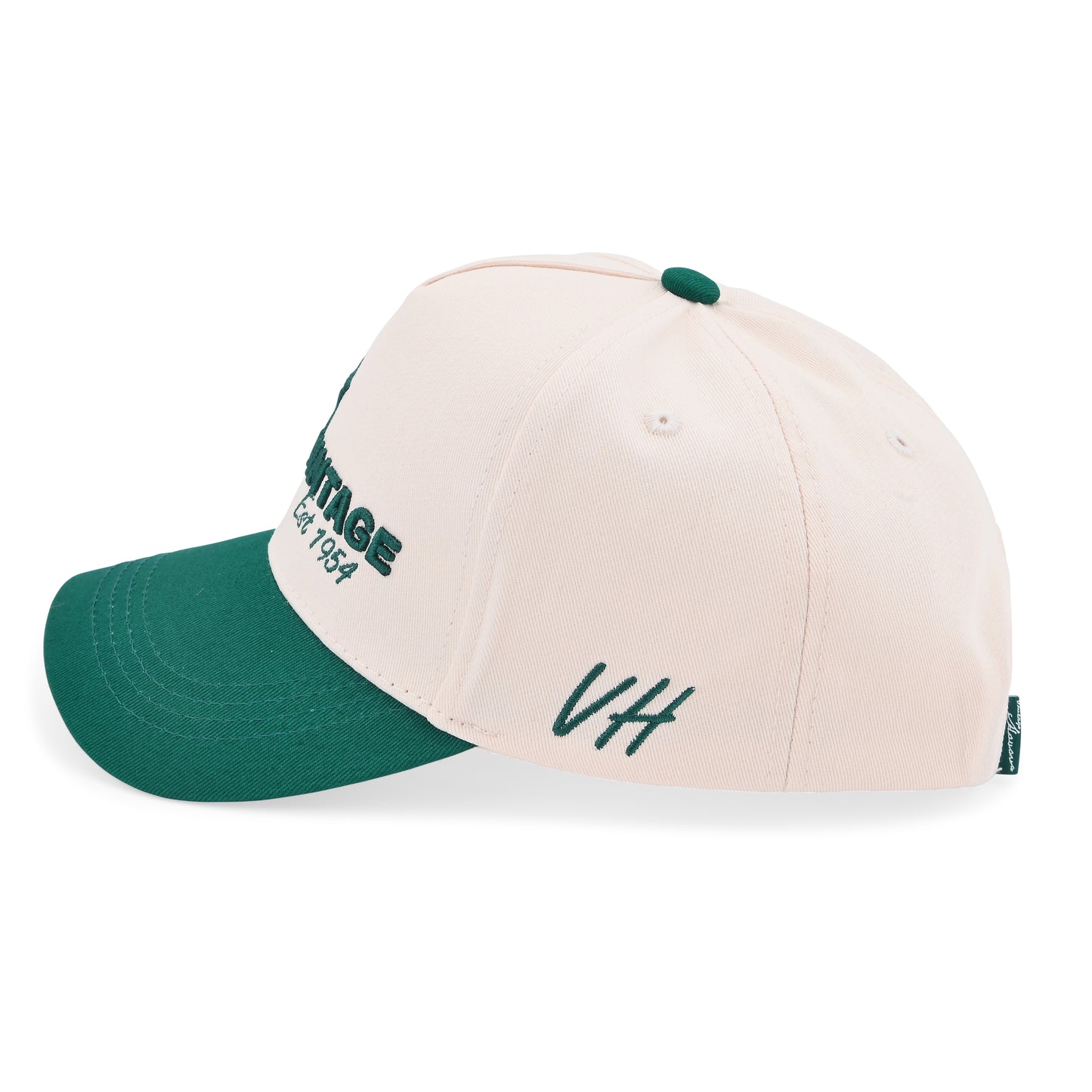 Vintage Havana Trucker Hat for Women & Men – Green & Cream Adjustable Cap – Embroidered Vintage Star